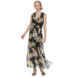 SIze: S Black Floral Maxi Dress
